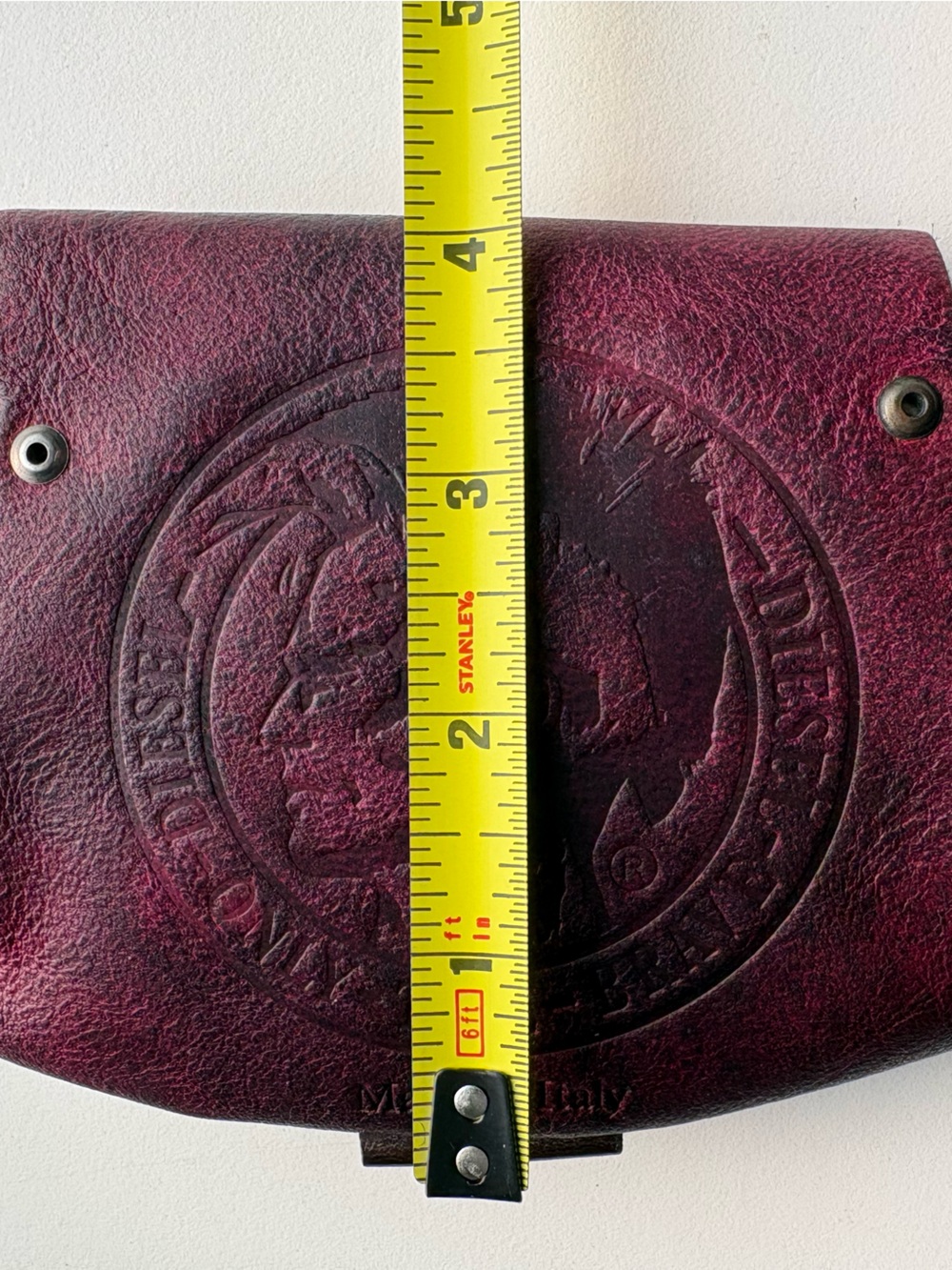 Diesel Vintage Purple Leather Medieval industrial Y2K coin purse wallet - Picture 16 of 16